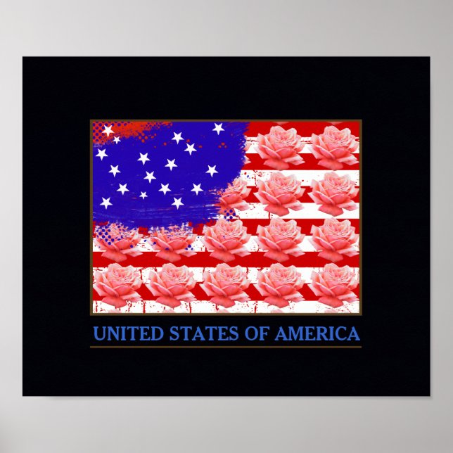 Förenta staterna med ro poster (Framsidan)