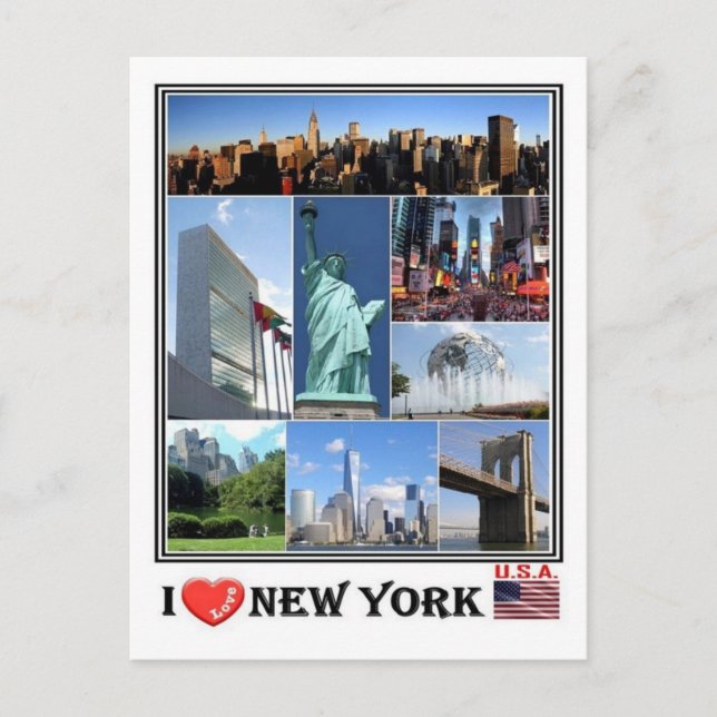 Förenta staterna - New York - Vykort (Framsida)