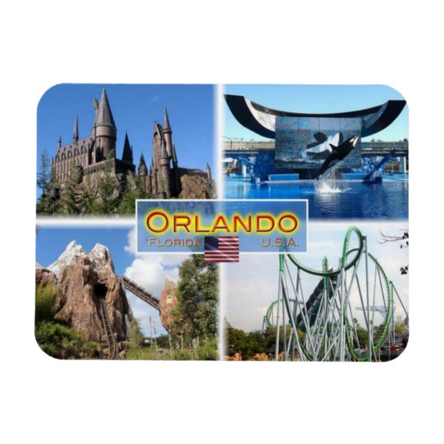 Förenta staterna - Orlando - Florida Magnet (Horisontell)