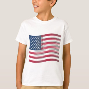 Förenta staterna: Rand & stjärnor i fetstil T Shirt