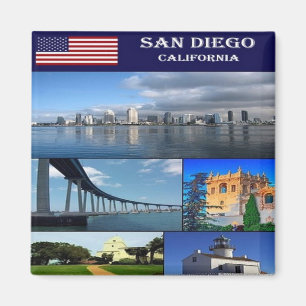 Förenta staterna - San Diego - Collage Magnet