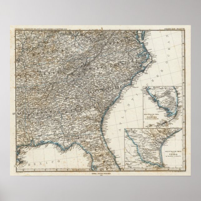 Förenta staterna Södra Stater Poster (Framsidan)