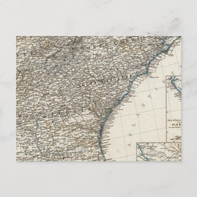 Förenta staterna Södra Stater Vykort (Framsida)