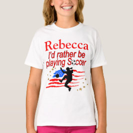 FÖRENTA STATERNA SPELAR SNARARE DEN SOCKER-PERSONL TEE SHIRT