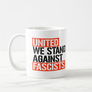 Förenta staterna står emot fascister kaffemugg