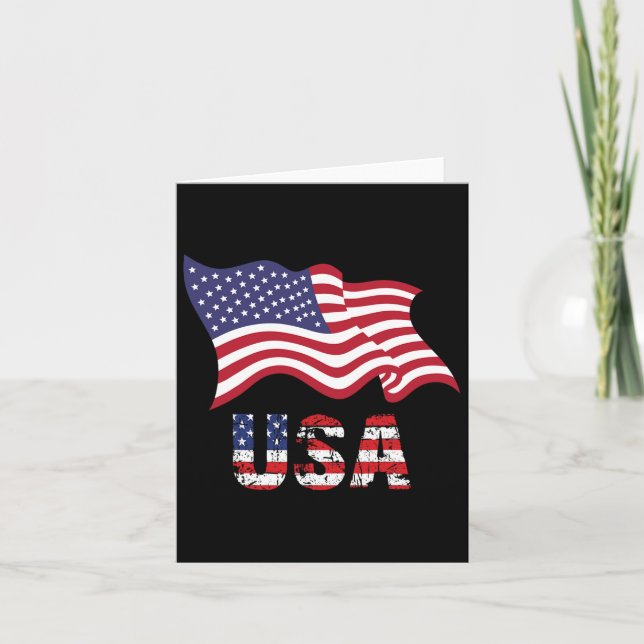 Förenta staterna, USA flagga, 4:e Kort (Framsida)
