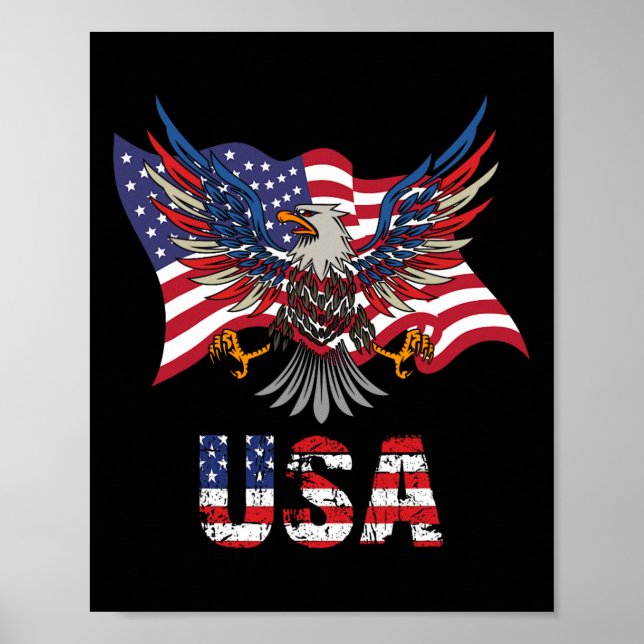 Förenta staterna, USA flagga, 4:e Poster (Framsidan)