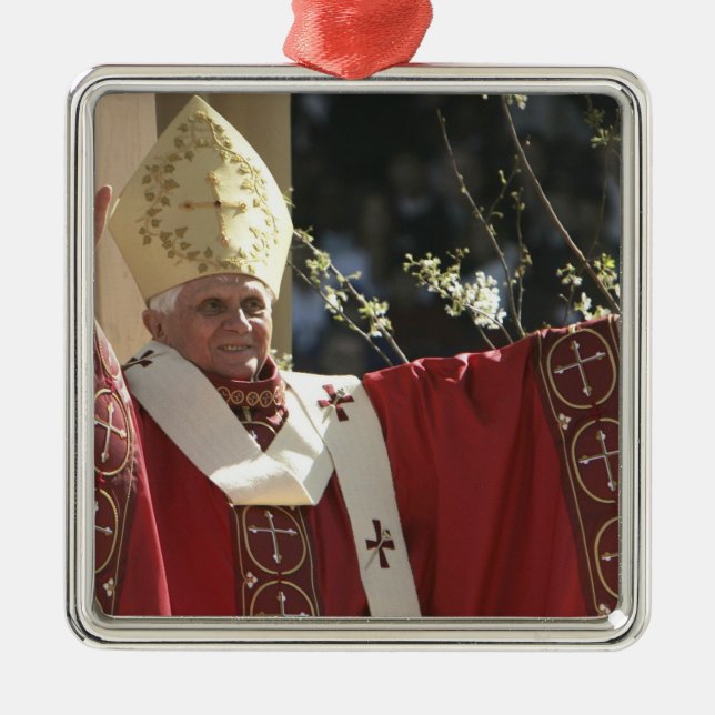 Förenta staterna, Washington, D.C. Påve Benedict 2 Julgransprydnad Metall (Framsidan)