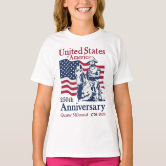 Förenta staternas 250-årsjubileumskonstnärliga min t shirt