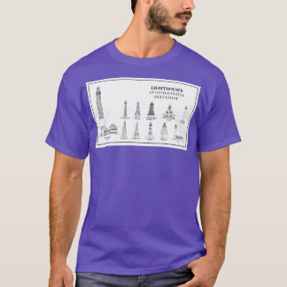 Förenta staternas Bukt Coas fyrar T Shirt