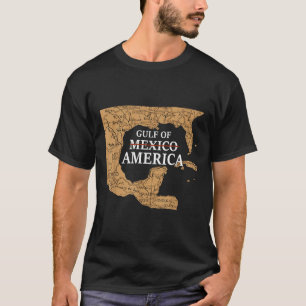 Förenta staternas bukt Est 2025 Karta Retr T Shirt