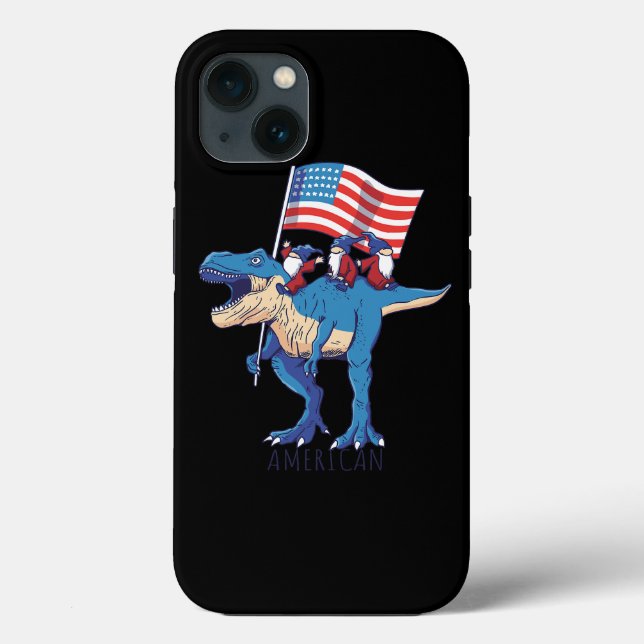 Förenta staternas Flagga Dinosaur TRex Gno (Baksida)
