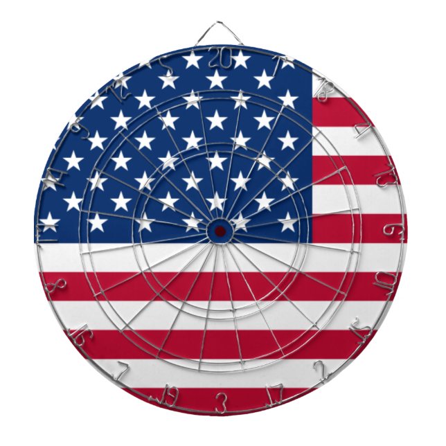 Förenta staternas flagga piltavla (Framsidan)