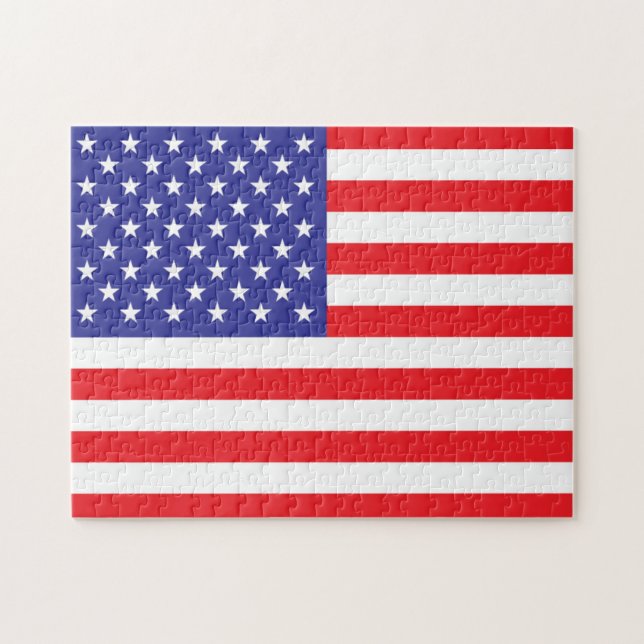 Förenta staternas flagga pussel (Horisontell)