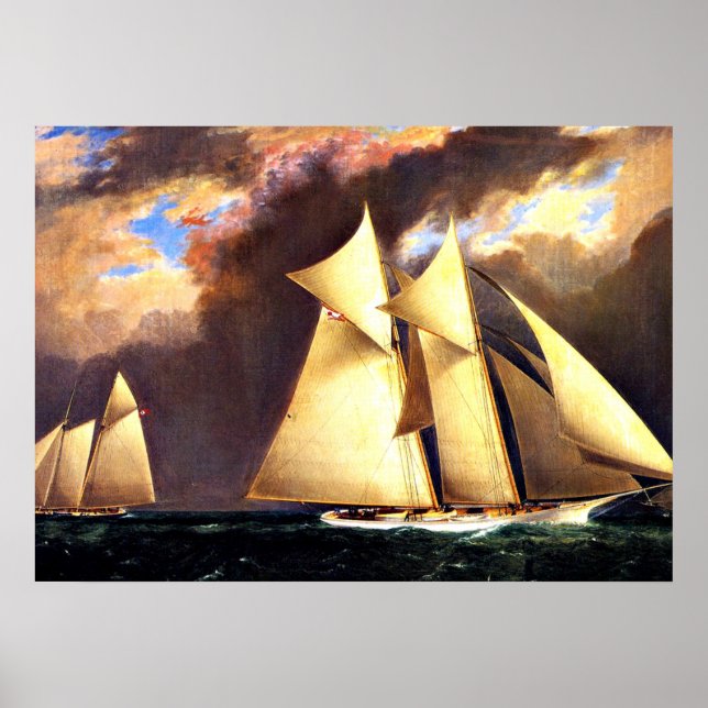 Förenta staternas första Kopp Tävling, 1870 Poster (Framsidan)