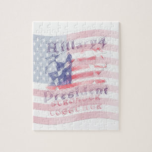 Förenta staternas Hillary 4-president Pussel