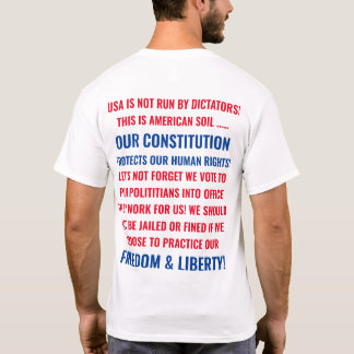 FÖRENTA STATERNAS KONSTITUTION, FRIHET & LIBERTY 2 T SHIRT