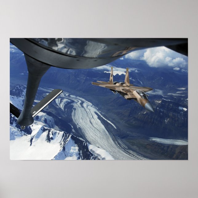 Förenta staternas Luft Force F-15C Eagle-position  Poster (Framsidan)