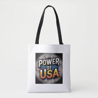 Förenta staternas makt Tote Bag - Patriotic Americ Tygkasse