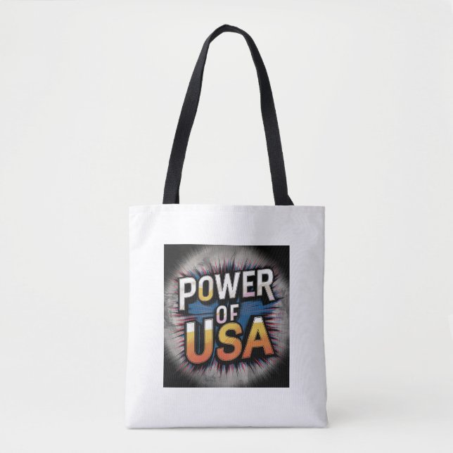 Förenta staternas makt Tote Bag - Patriotic Americ Tygkasse (Framsida)