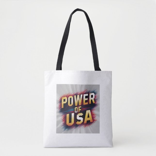 Förenta staternas makt Tote Bag - Patriotic Tygkasse (Framsida)