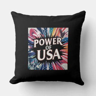 Förenta staternas Pillow-makt - Patriotic American Kudde