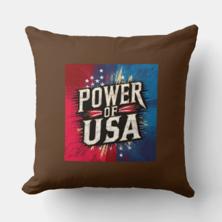 Förenta staternas Pillow-makt - Patriotic American Kudde