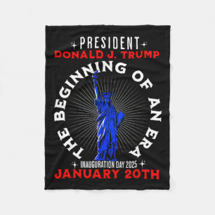 Förenta staternas president Trump Inauguration Day Fleecefilt