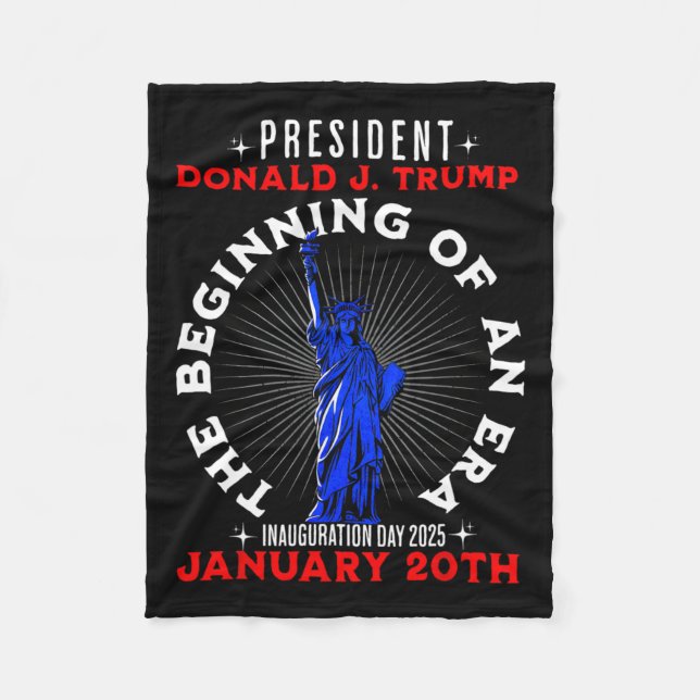 Förenta staternas president Trump Inauguration Day Fleecefilt (Framsidan)
