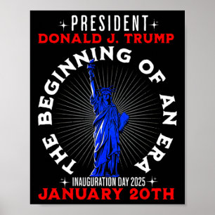 Förenta staternas president Trump Inauguration Day Poster