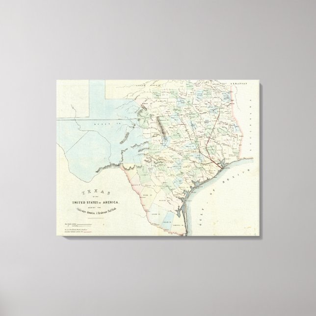 Förenta staternas Texas Canvastryck (Framsida)