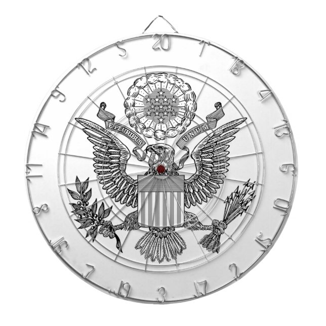 Förenta staternas Underbara försegling (USA) Darttavla (Framsidan)