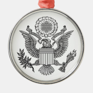 Förenta staternas Underbara försegling (USA) Julgransprydnad Metall