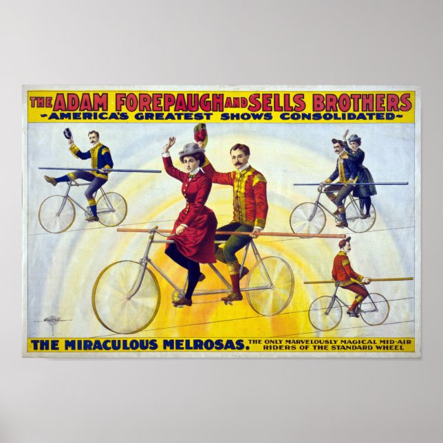 Forepaugh & Sells Brothers Vintage Circus Poster (Framsidan)