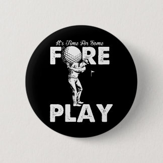 Foreplay Innuendo Funny Golf Vuxen humor Knapp