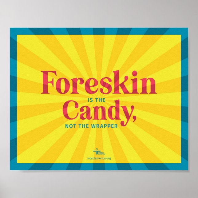 Foreskin är Candy - Poster (Framsidan)