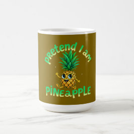 Föreslå att jag är ananas - Lustigt och tätt Tropi Kaffemugg
