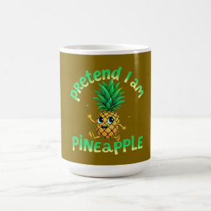 Föreslå att jag är ananas - Lustigt och tätt Tropi Kaffemugg