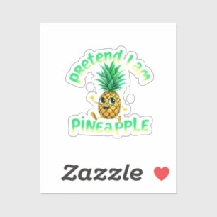 Föreslå att jag är ananas - Lustigt och tätt Tropi Klistermärken