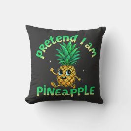 Föreslå att jag är ananas - Lustigt och tätt Tropi Kudde