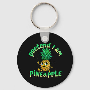 Föreslå att jag är ananas - Lustigt och tätt Tropi Nyckelring