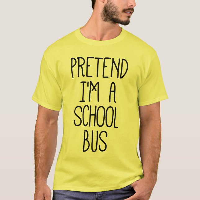 Föreslå att jag är Buss Funny Halloween T Shirt (Framsida)