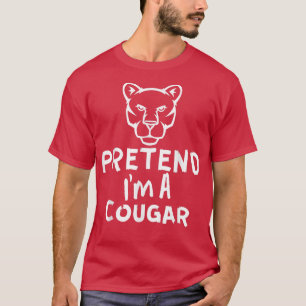 Föreslå att jag är en kugar - Lazy Halloween Couga T Shirt