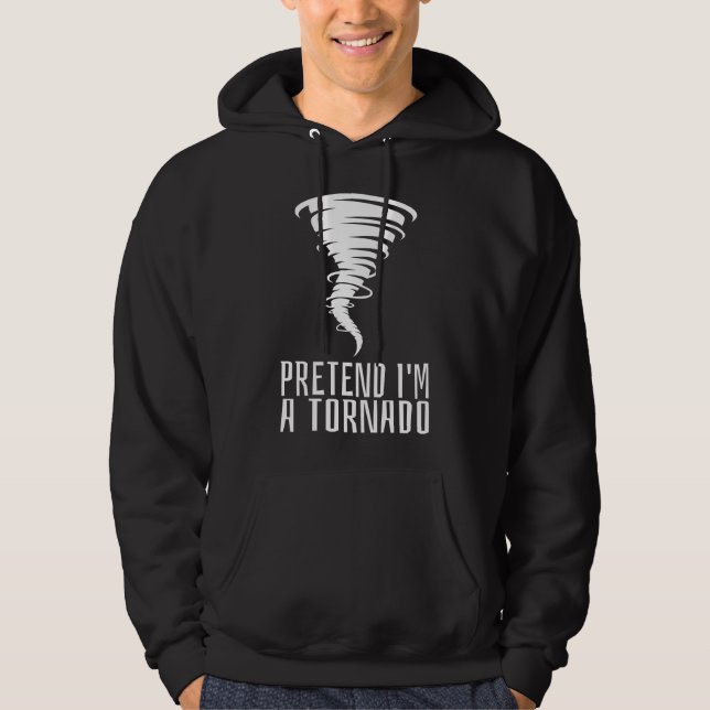 Föreslå att jag är ett Tornado - Lustigt Costume H Hoodie (Framsida)
