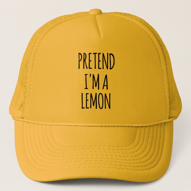 Föreslå att jag är Lemon - Lönt Costume Keps (Framsida)