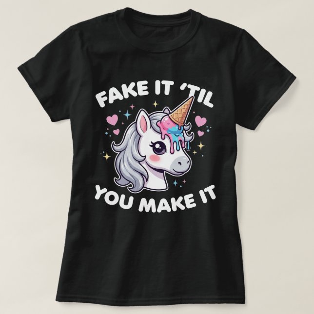 Föreslå det tills du får det att fungera roligt t shirt (Design framsida)