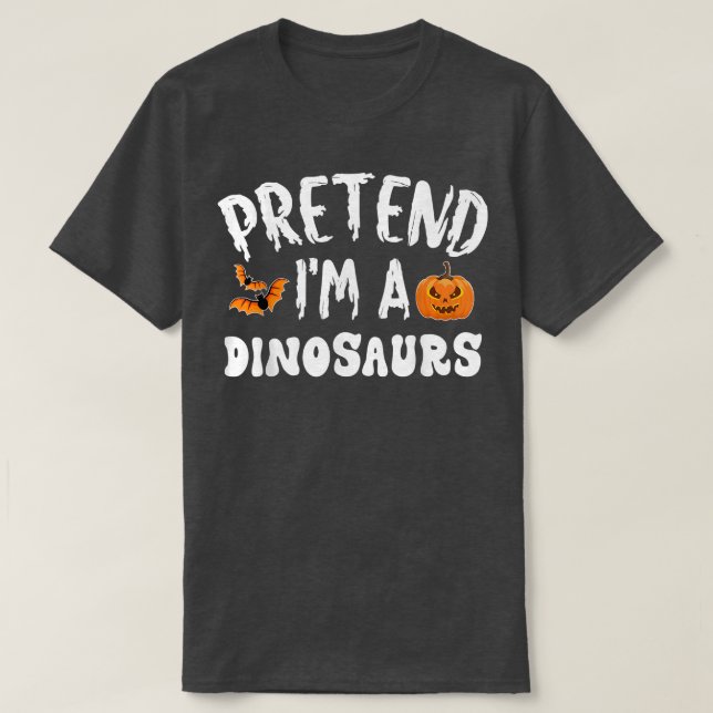 Föreslå Im A Dinosaurs Halloween Costume Manar Wom T Shirt (Design framsida)