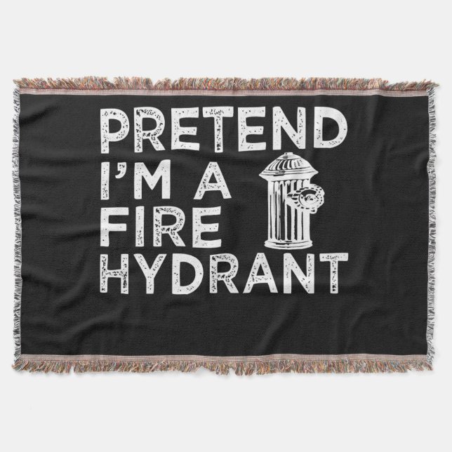 Föreslå Im A Fire Hydrant | Funny Firefighter Gift Filt (Framsidan)