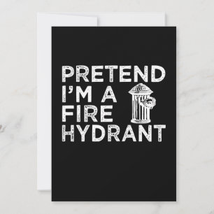 Föreslå Im A Fire Hydrant   Funny Firefighter Gift Julkort