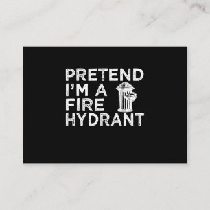 Föreslå Im A Fire Hydrant   Funny Firefighter Gift Visitkort